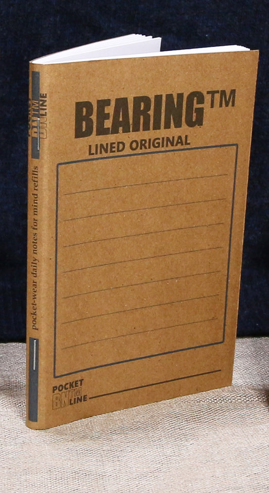 LINED ORIGINAL. Bearing™ Original Notebook.